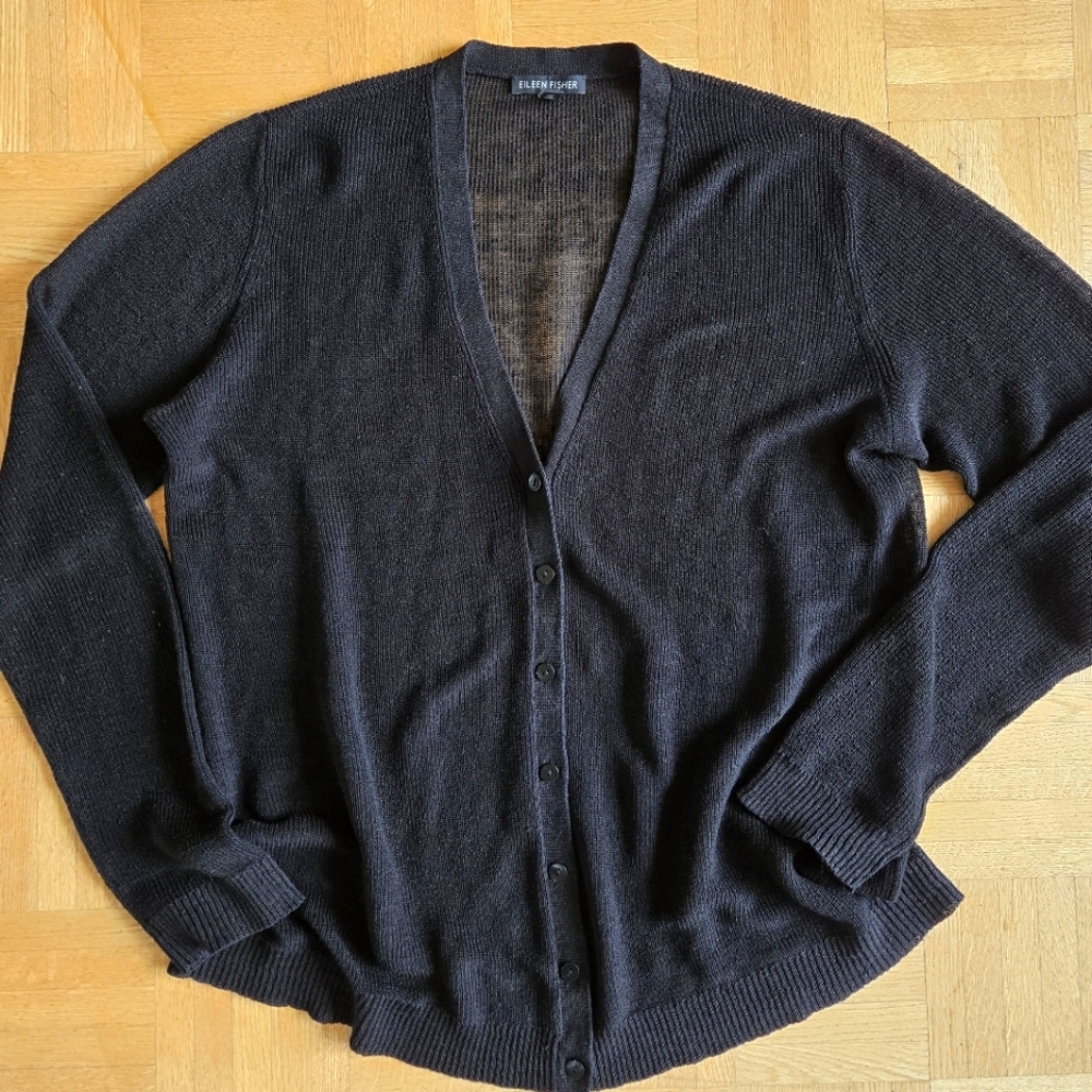 Eileen Fisher Black Cardigan